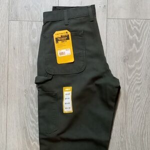 Mens CARHARTT 32x32 loose fit washed duck utility work pants NWT